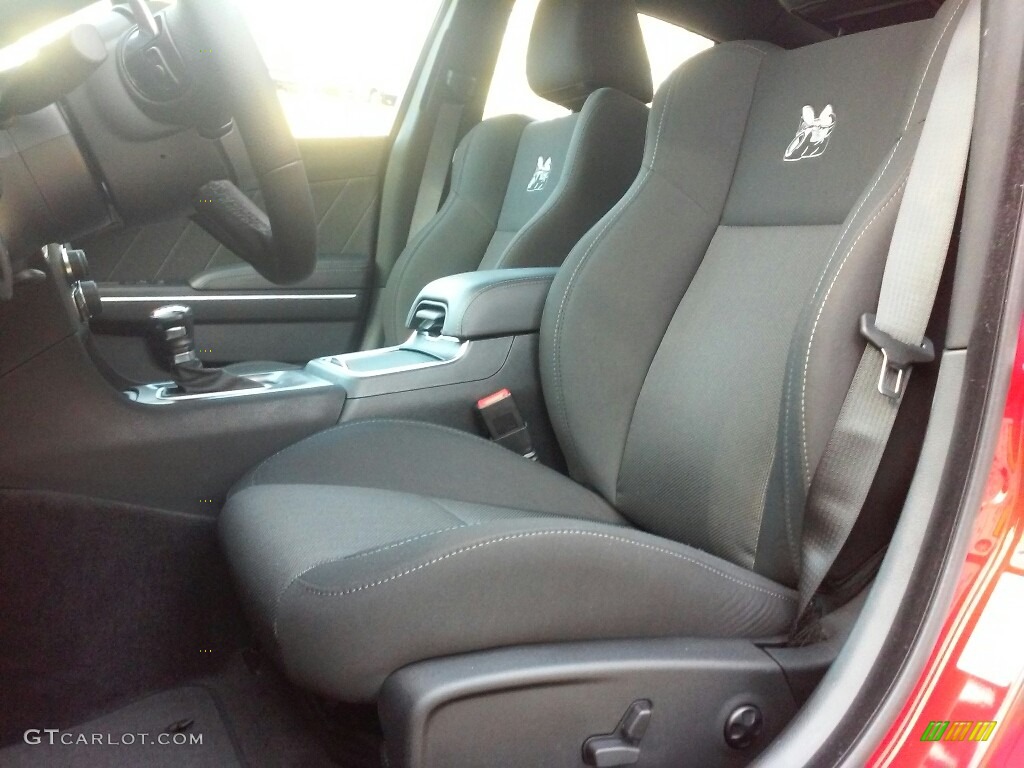 Black Interior 2017 Dodge Charger R/T Scat Pack Photo #117692880