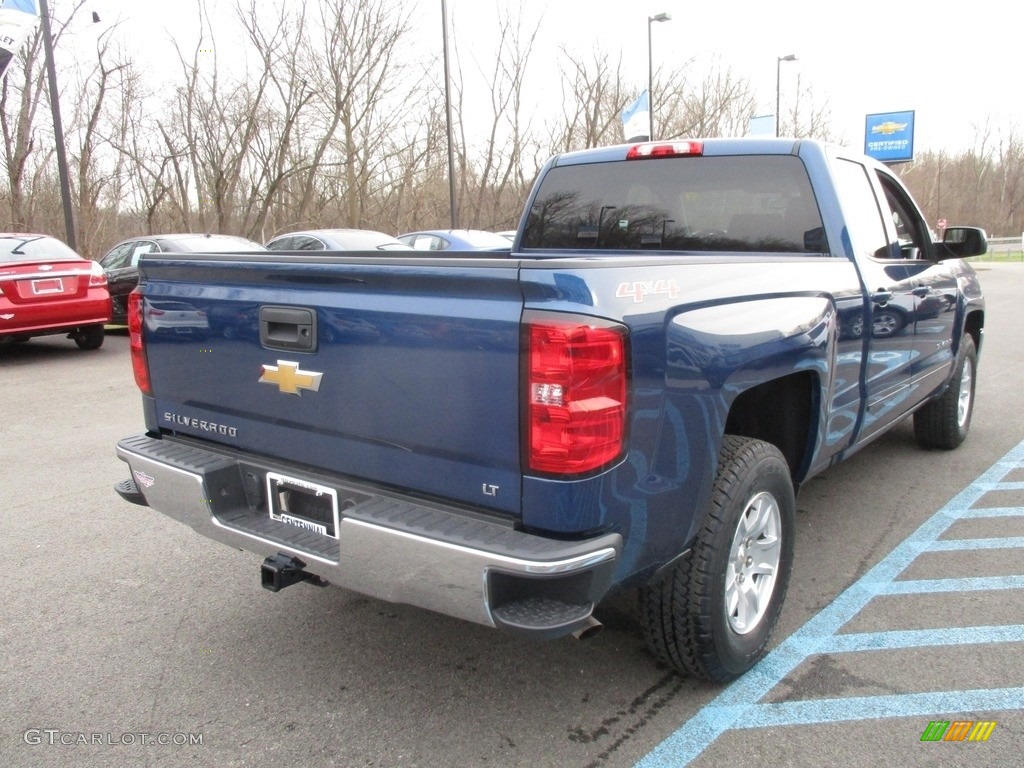 2017 Silverado 1500 LT Double Cab 4x4 - Deep Ocean Blue Metallic / Jet Black photo #6