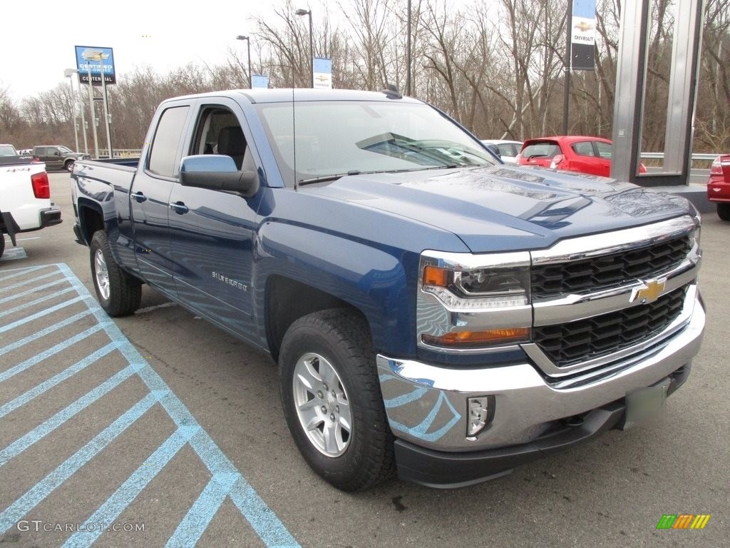 2017 Silverado 1500 LT Double Cab 4x4 - Deep Ocean Blue Metallic / Jet Black photo #8