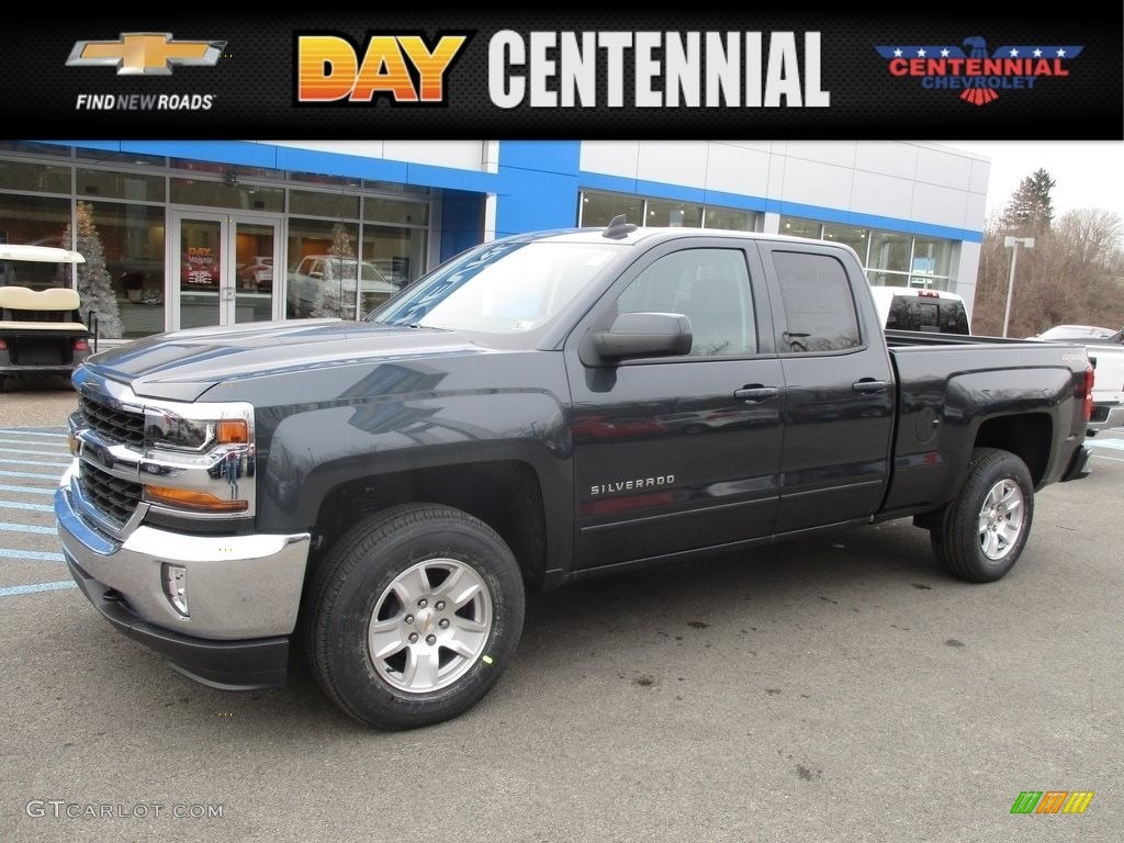 2017 Silverado 1500 LT Double Cab 4x4 - Graphite Metallic / Jet Black photo #1