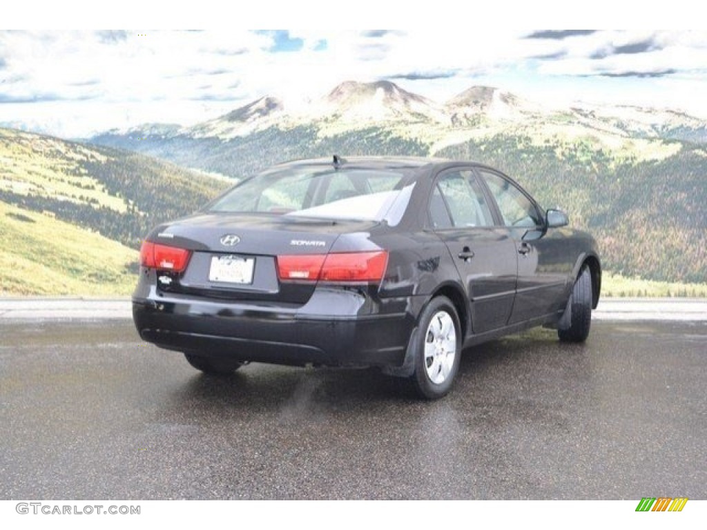 2010 Sonata GLS - Ebony Black / Gray photo #3