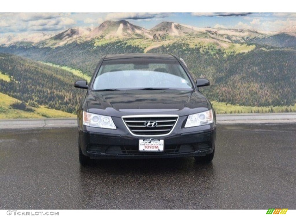 2010 Sonata GLS - Ebony Black / Gray photo #4