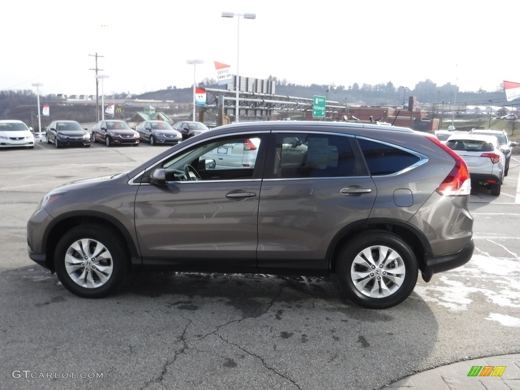 2014 CR-V EX-L AWD - Urban Titanium Metallic / Beige photo #7