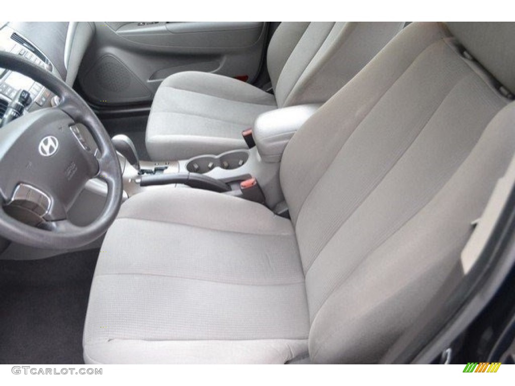 2010 Sonata GLS - Ebony Black / Gray photo #11