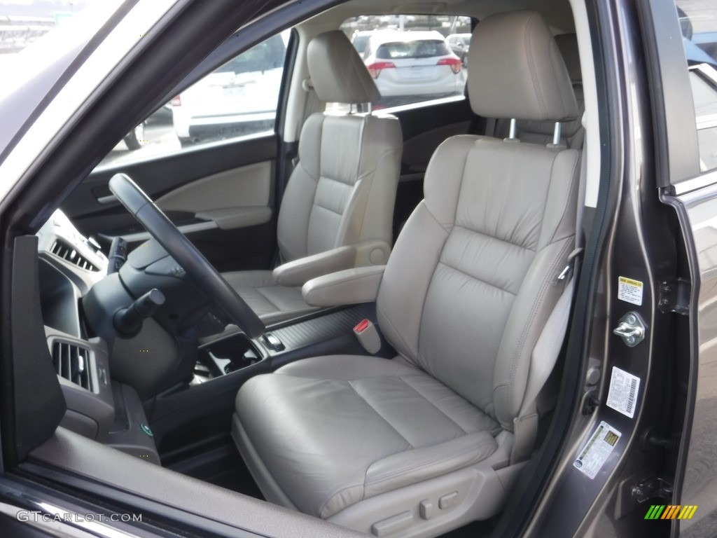 2014 CR-V EX-L AWD - Urban Titanium Metallic / Beige photo #13