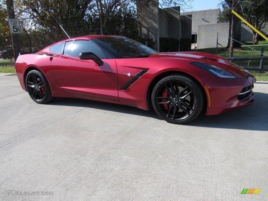 2014 Corvette Stingray Coupe Z51 - Crystal Red Tintcoat / Adrenaline Red photo #1