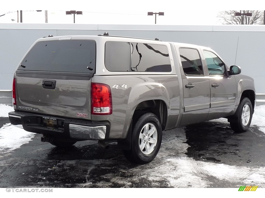 2013 Sierra 1500 SLE Crew Cab 4x4 - Steel Gray Metallic / Ebony photo #2