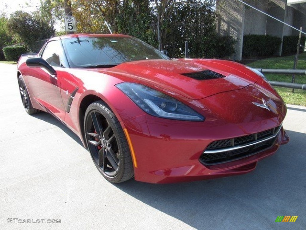 2014 Corvette Stingray Coupe Z51 - Crystal Red Tintcoat / Adrenaline Red photo #2