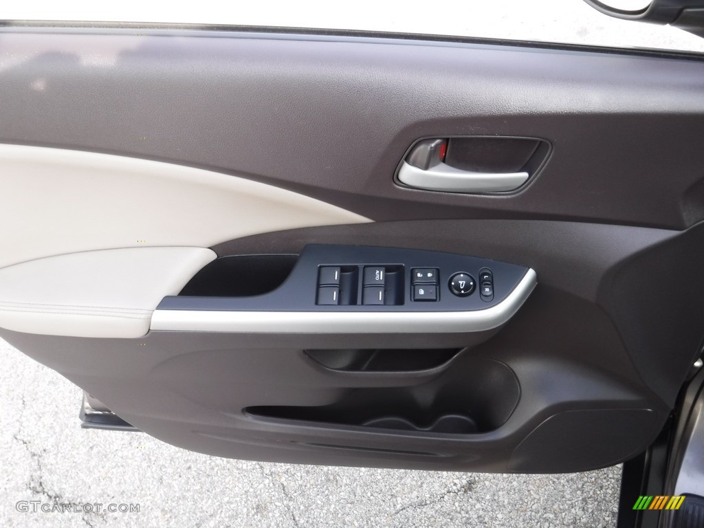 2014 CR-V EX-L AWD - Urban Titanium Metallic / Beige photo #15
