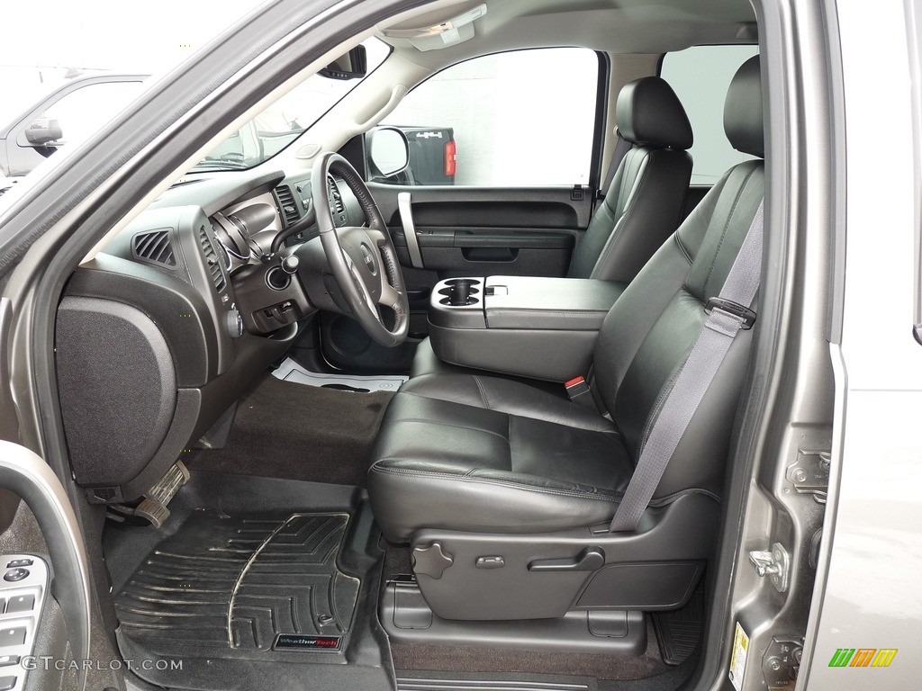 2013 Sierra 1500 SLE Crew Cab 4x4 - Steel Gray Metallic / Ebony photo #7
