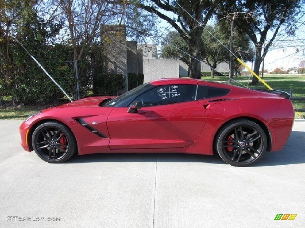 2014 Corvette Stingray Coupe Z51 - Crystal Red Tintcoat / Adrenaline Red photo #11