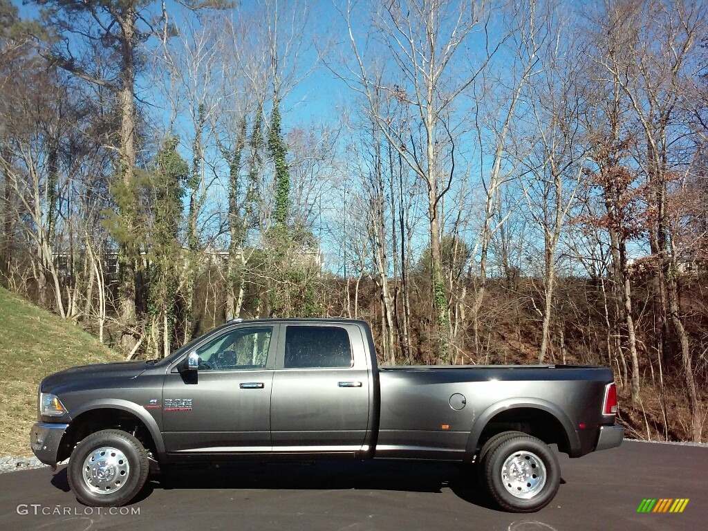 Granite Crystal Metallic 2017 Ram 3500 Laramie Crew Cab 4x4 Dual Rear Wheel Exterior Photo #117695109