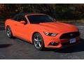 2016 Competition Orange Ford Mustang V6 Convertible  photo #1
