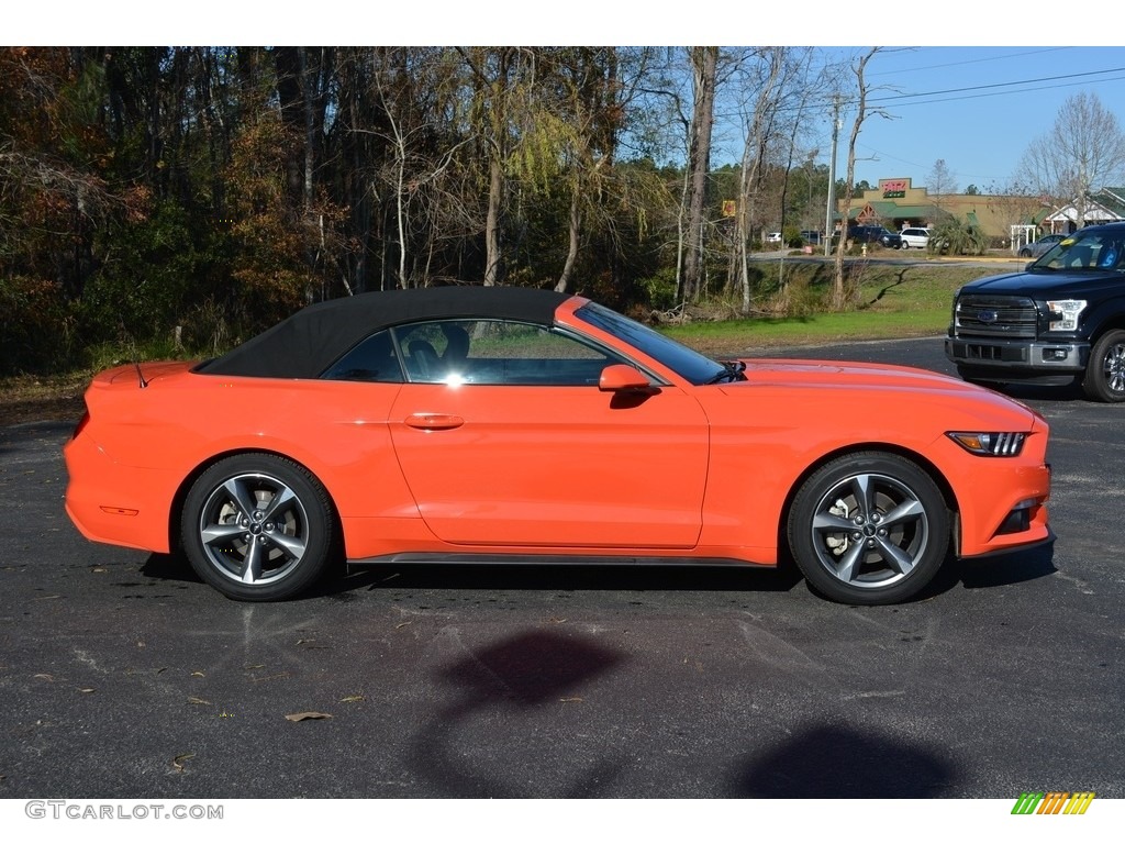 Competition Orange 2016 Ford Mustang V6 Convertible Exterior Photo #117697080