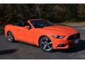 2016 Competition Orange Ford Mustang V6 Convertible  photo #12