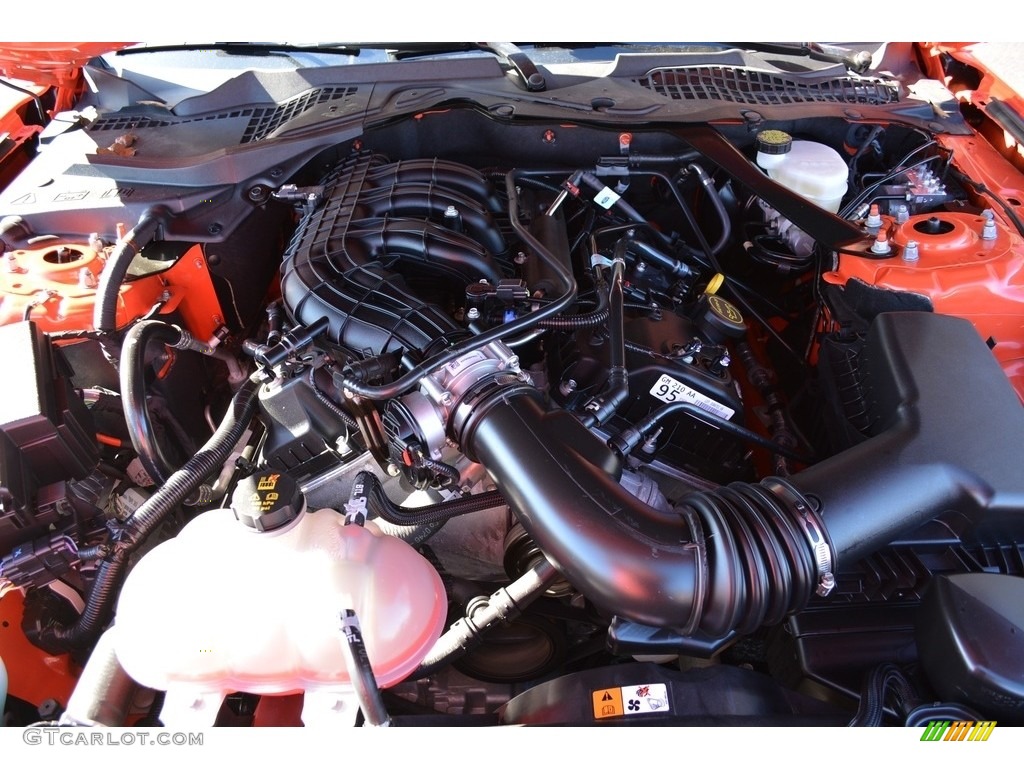 2016 Ford Mustang V6 Convertible 3.7 Liter DOHC 24-Valve Ti-VCT V6 Engine Photo #117697425