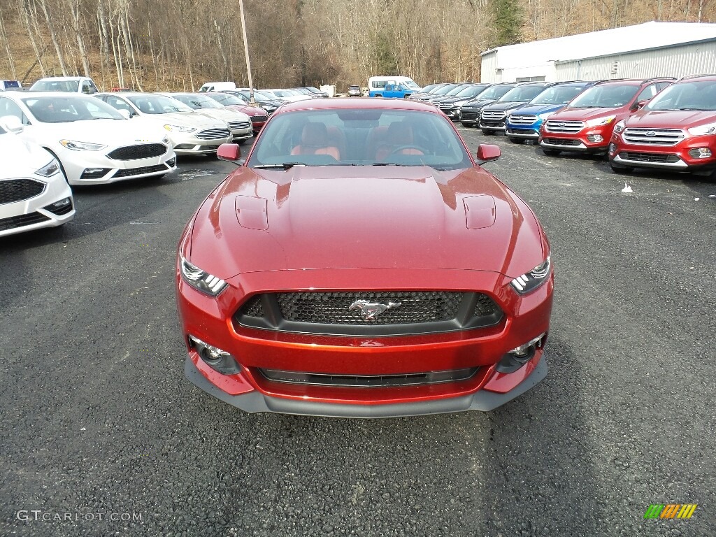 2017 Mustang GT Premium Coupe - Ruby Red / Dark Saddle photo #3