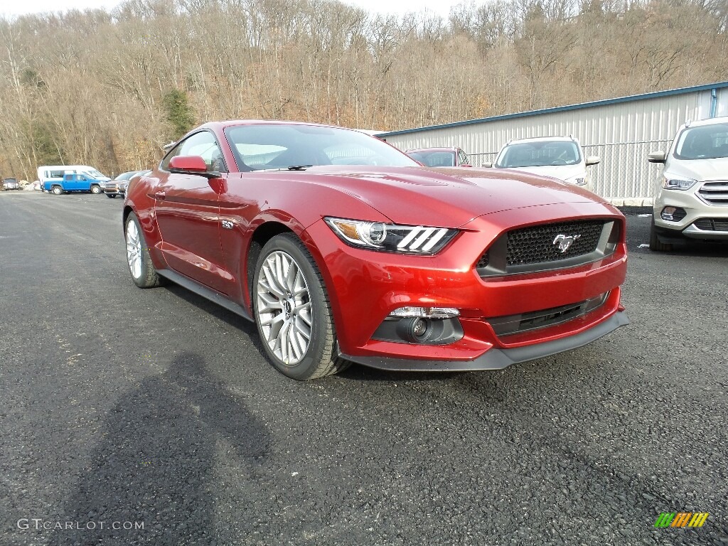 2017 Mustang GT Premium Coupe - Ruby Red / Dark Saddle photo #5