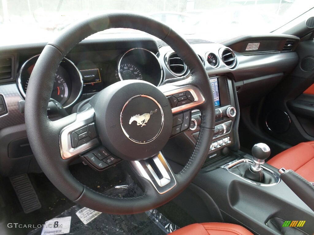 2017 Mustang GT Premium Coupe - Ruby Red / Dark Saddle photo #12
