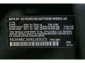 475: Black Sapphire Metallic 2017 BMW X5 xDrive50i Color Code