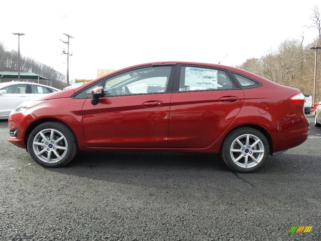 2016 Fiesta SE Sedan - Ruby Red Metallic / Charcoal Black photo #1