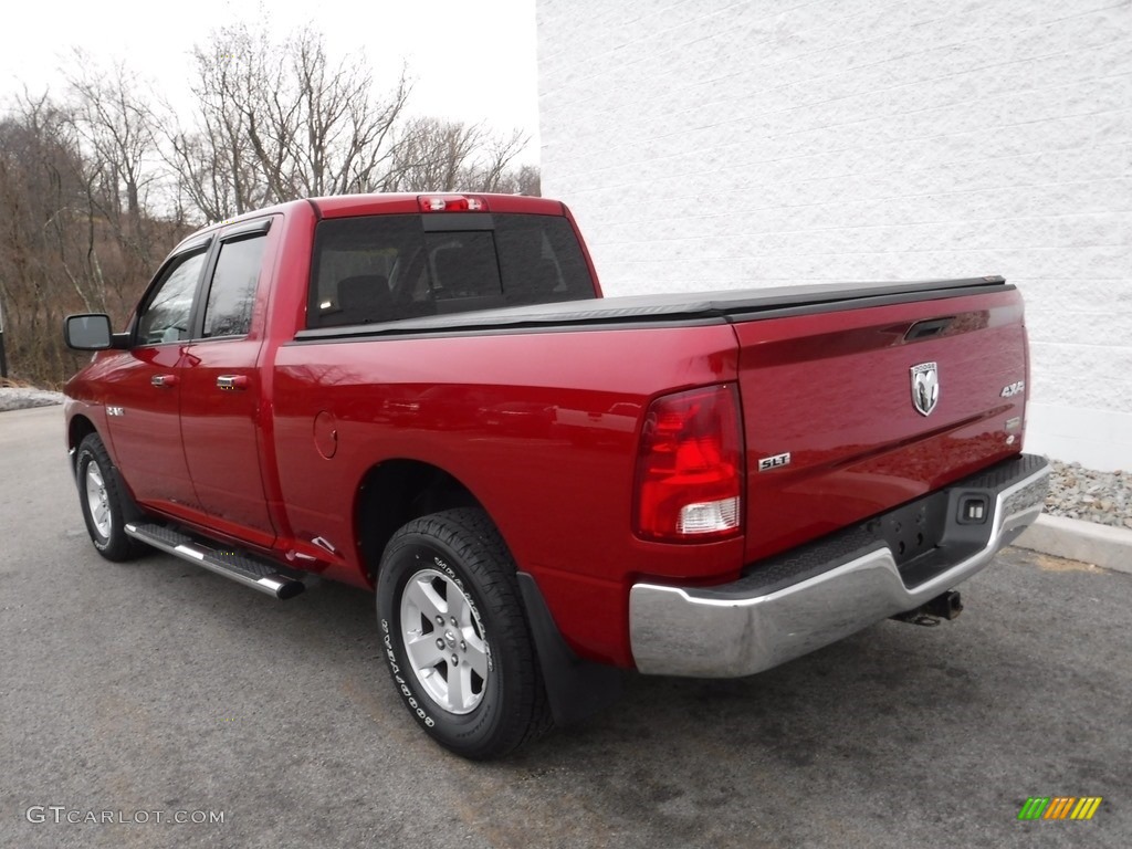 2010 Ram 1500 SLT Quad Cab 4x4 - Inferno Red Crystal Pearl / Dark Slate/Medium Graystone photo #13