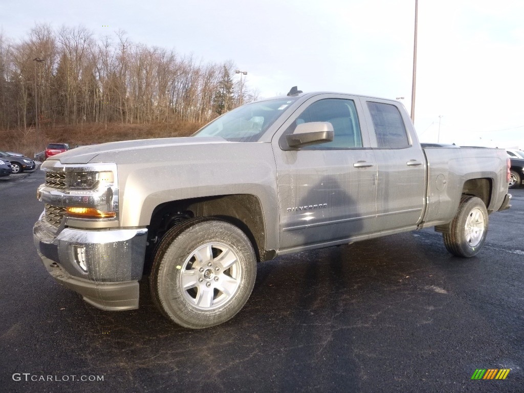 2017 Silverado 1500 LT Double Cab 4x4 - Pepperdust Metallic / Jet Black photo #1