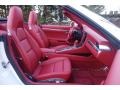 2015 Porsche 911 Garnet Red Natural Leather Interior Front Seat Photo