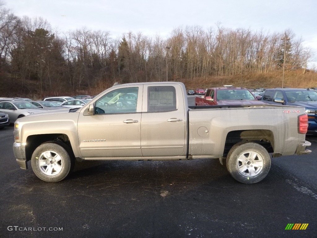 2017 Silverado 1500 LT Double Cab 4x4 - Pepperdust Metallic / Jet Black photo #8