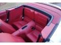2015 Porsche 911 Garnet Red Natural Leather Interior Rear Seat Photo