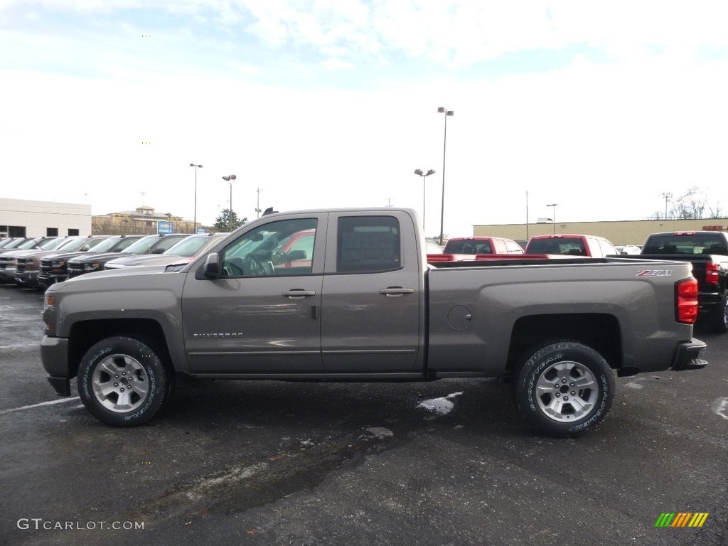 2017 Silverado 1500 LT Double Cab 4x4 - Pepperdust Metallic / Jet Black photo #8