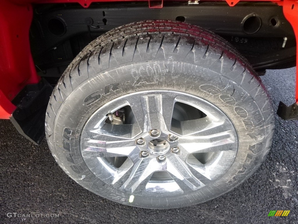2017 Silverado 1500 Custom Double Cab 4x4 - Red Hot / Dark Ash/Jet Black photo #9