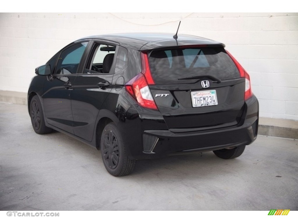 2015 Fit LX - Crystal Black Pearl / Black photo #2