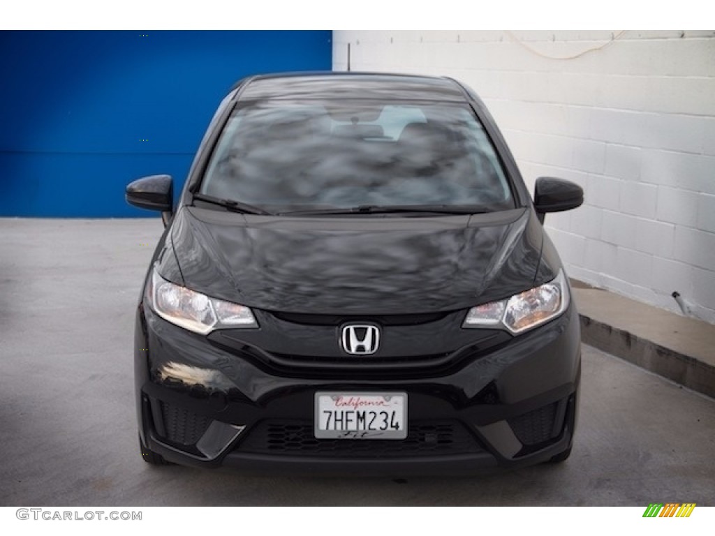 2015 Fit LX - Crystal Black Pearl / Black photo #7