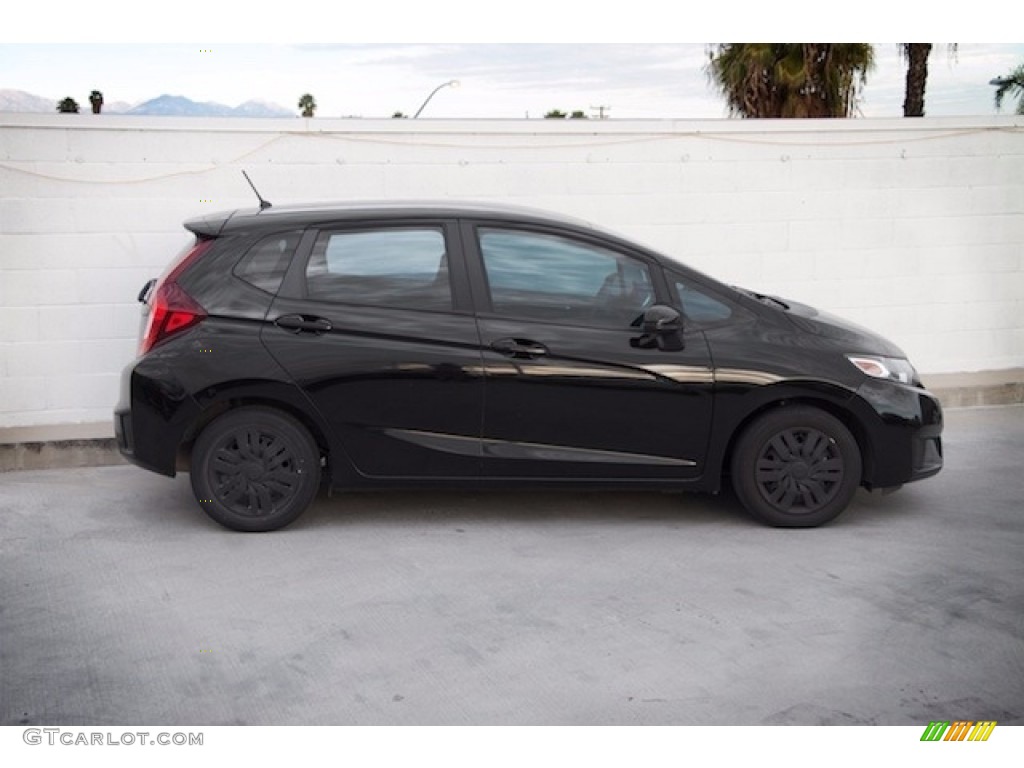 2015 Fit LX - Crystal Black Pearl / Black photo #8