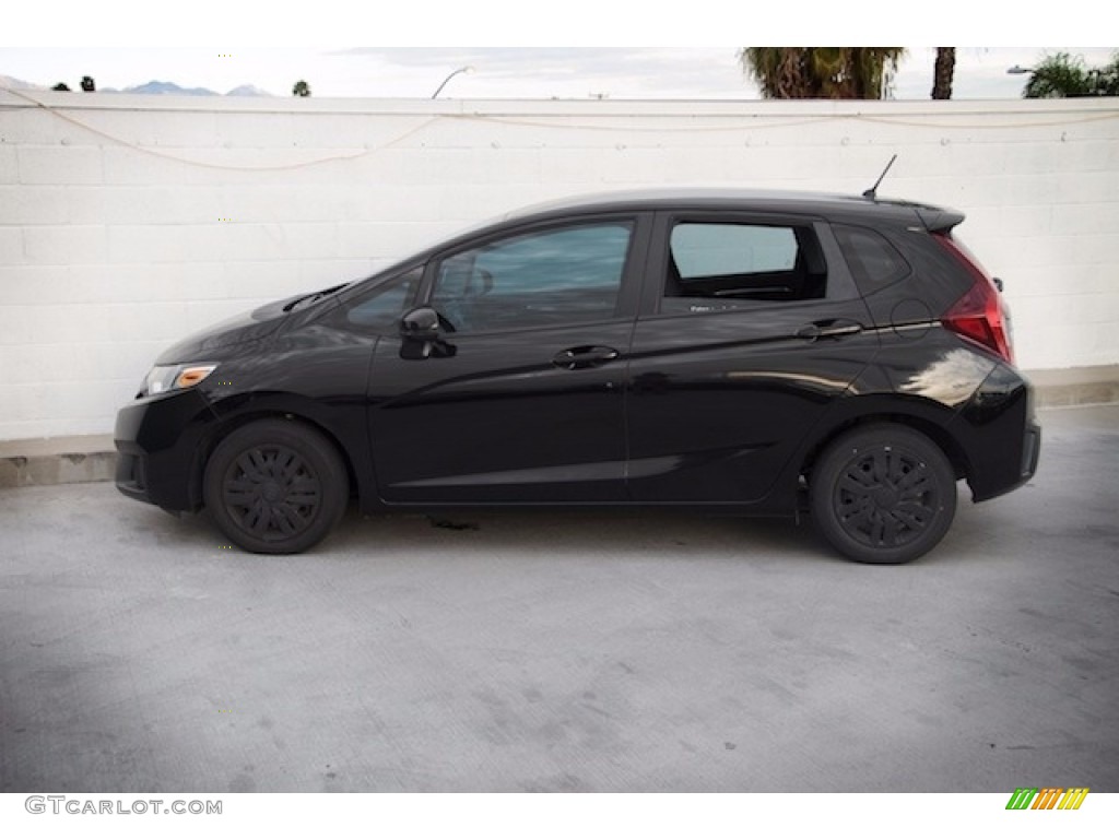 2015 Fit LX - Crystal Black Pearl / Black photo #10
