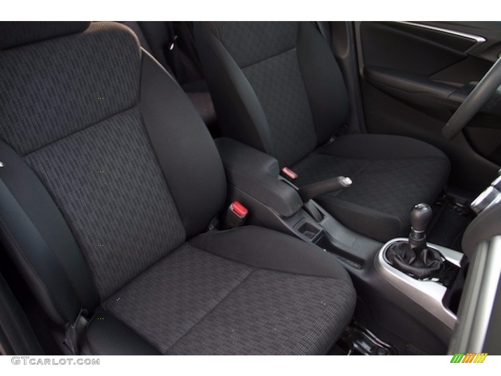 2015 Fit LX - Crystal Black Pearl / Black photo #18