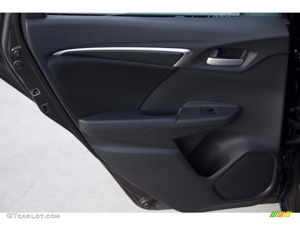 2015 Fit LX - Crystal Black Pearl / Black photo #23