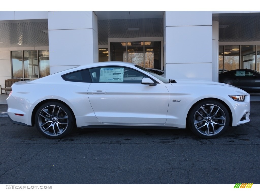 2017 Mustang GT Premium Coupe - White Platinum / Dark Saddle photo #2