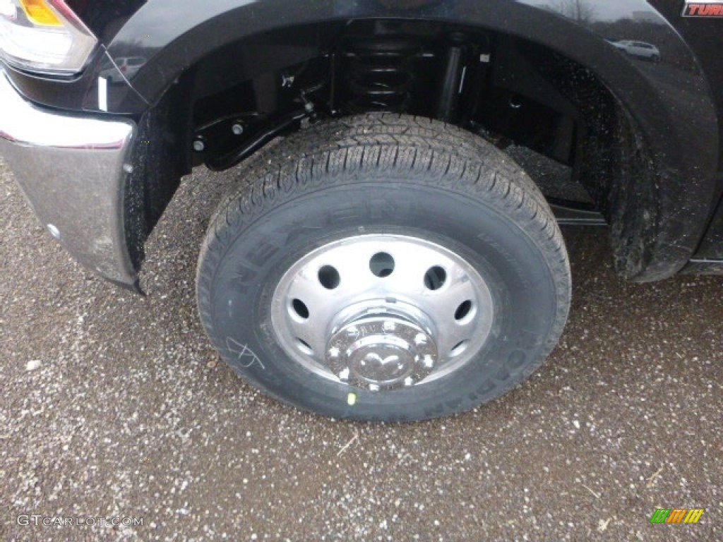 2017 3500 Laramie Crew Cab 4x4 Dual Rear Wheel - Black / Black photo #2