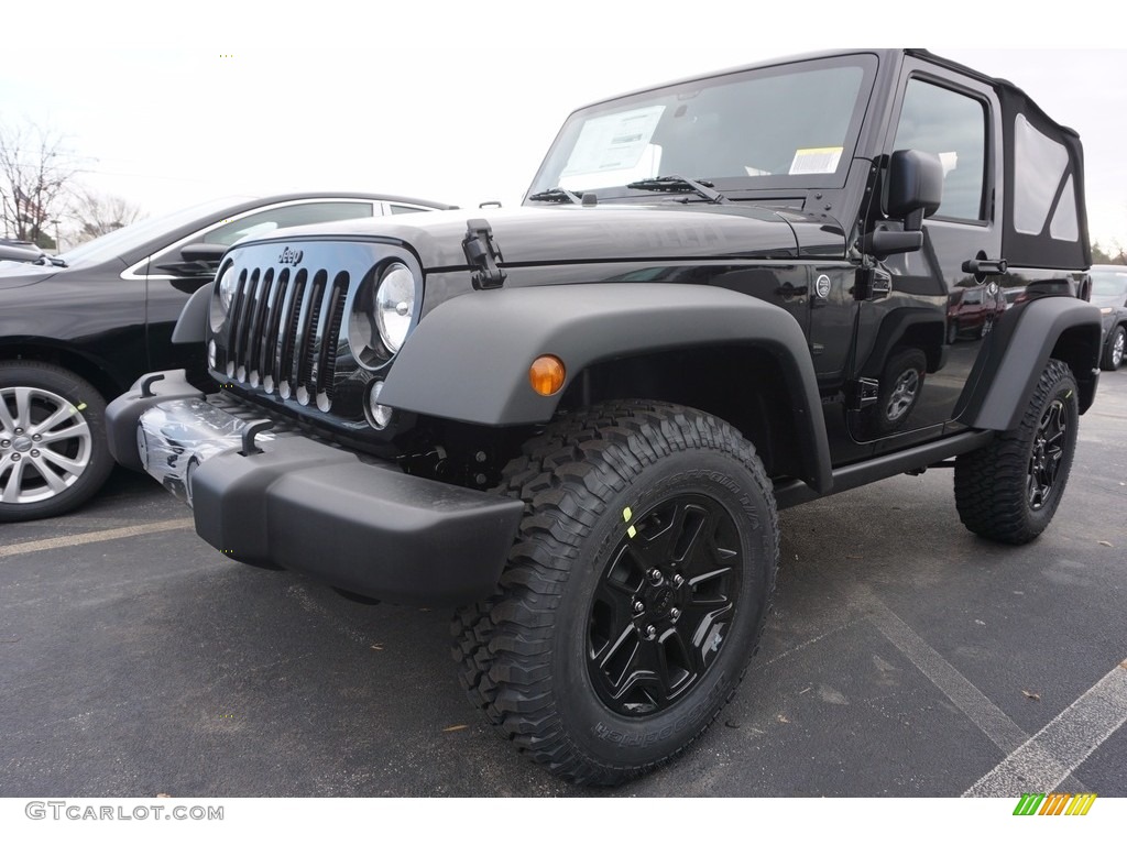 2017 Wrangler Sport 4x4 - Black / Black photo #1