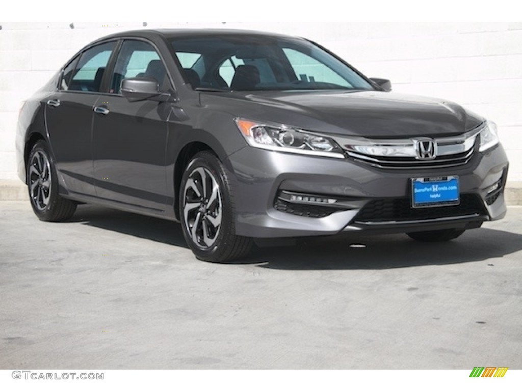 2017 Accord EX-L Sedan - Modern Steel Metallic / Gray photo #1