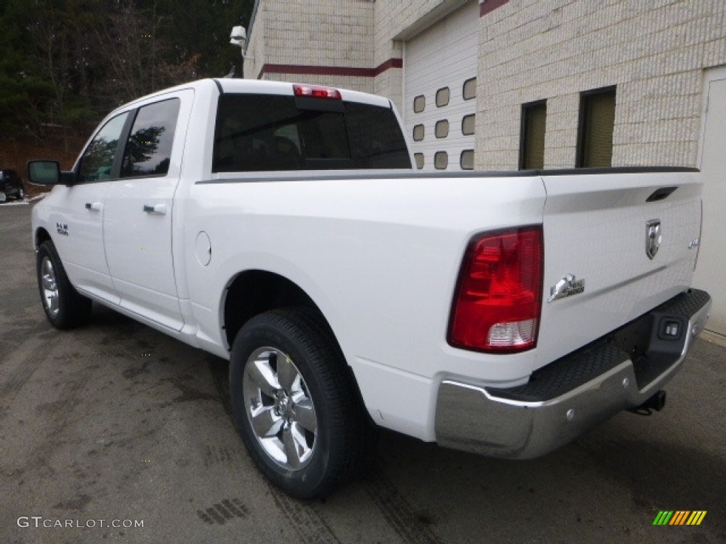 2017 1500 Big Horn Crew Cab 4x4 - Bright White / Black/Diesel Gray photo #5