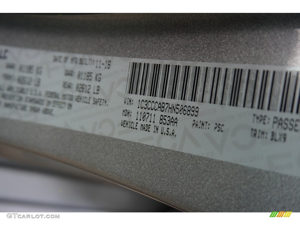 2017 200 Color Code PSC for Billet Silver Metallic Photo #117710321
