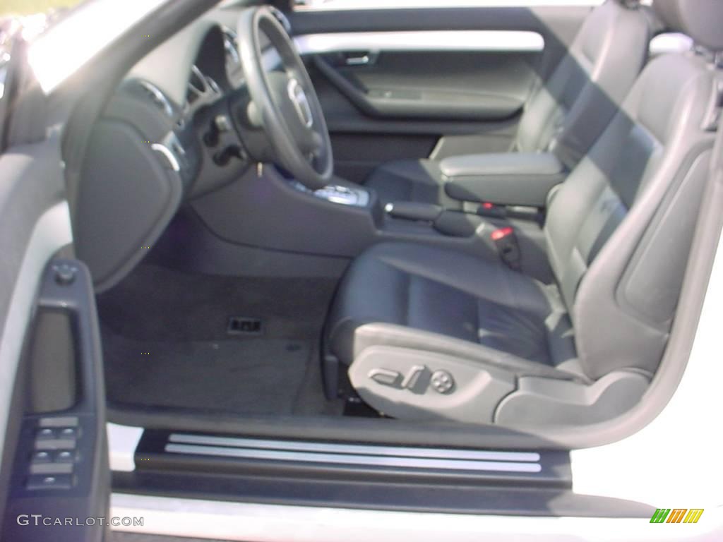 2008 A4 2.0T Cabriolet - Ibis White / Black photo #9