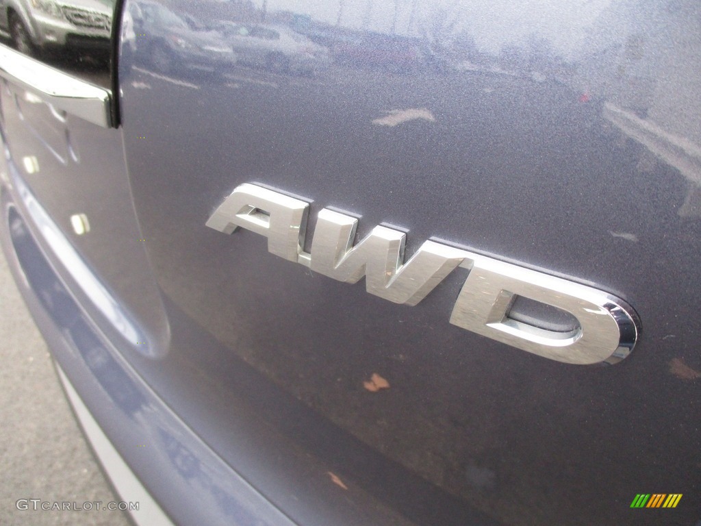 2012 CR-V EX-L 4WD - Twilight Blue Metallic / Gray photo #7