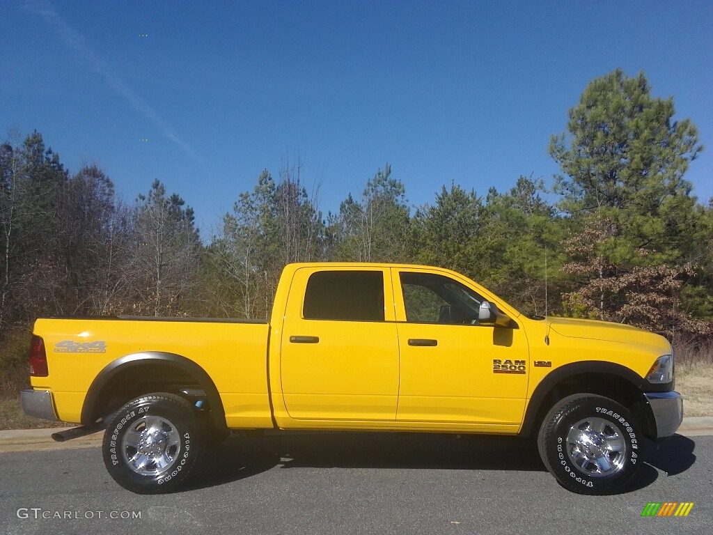 2017 2500 Tradesman Crew Cab 4x4 - Detonator Yellow / Black/Diesel Gray photo #6