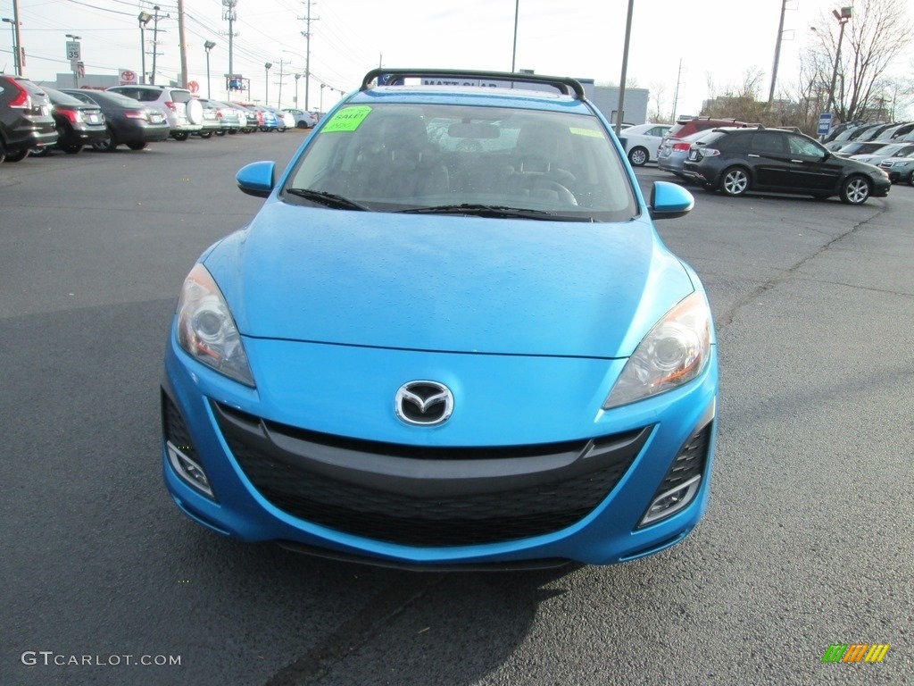 2010 MAZDA3 s Sport 5 Door - Celestial Blue Mica / Black photo #3