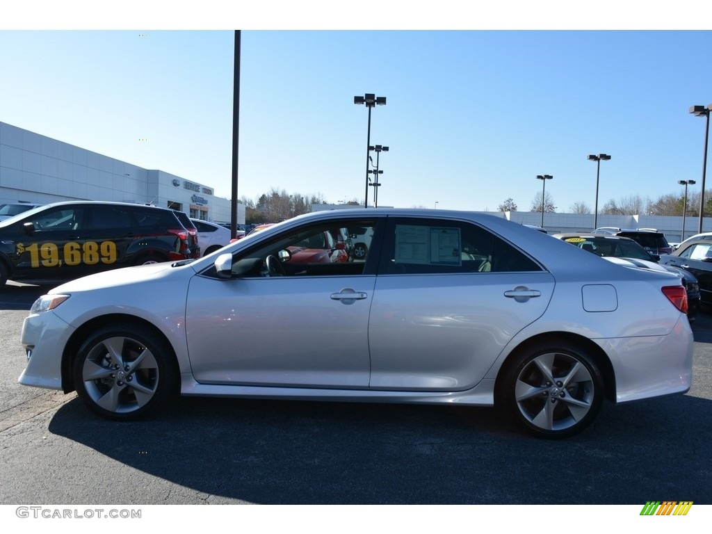 2014 Camry SE V6 - Classic Silver Metallic / Black/Ash photo #6