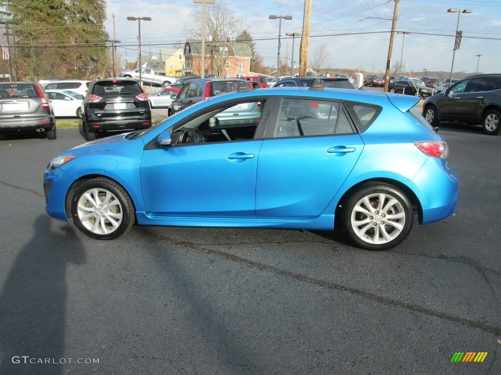 2010 MAZDA3 s Sport 5 Door - Celestial Blue Mica / Black photo #9
